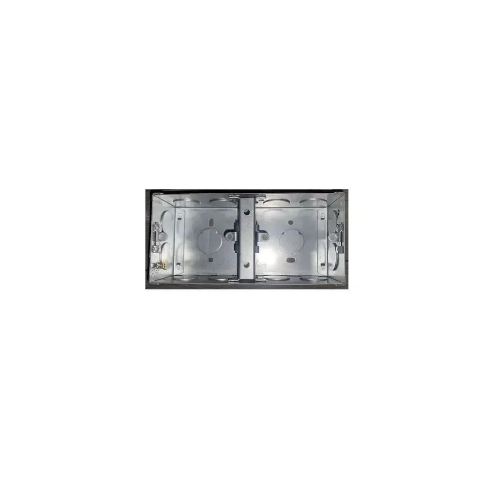 2 Gang Smart Switch Metal Back Box | IP65 Galvanized Steel 2×3